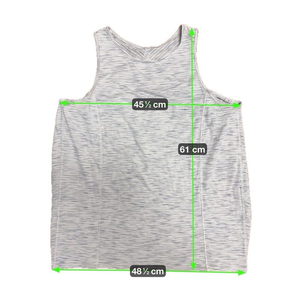 Lululemon Low Key Tank Silver Tiger Space Dye Open-Back Luxe Training Top Size 6 - Picture 8 of 8